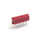 WCON-Onderdompelingswijfje 8 Pin Right Angle Connector 1.27mm Pa46 Rood Matte Sn Plated