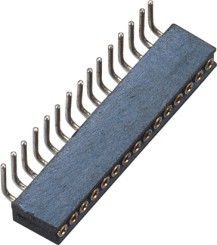 1.27mm 1*15P Kopbal van de de Schakelaar de Vrouwelijke Ronde Speld van de Rechte hoekonderdompeling WCON