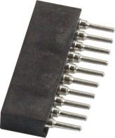 De Kopbal van WCON 1.27mm om Pin Header Female 10 Pin Anti Vibration With Brass-Koker