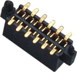 1.27mm het Dubbele Wijfje van de de Kopbalschakelaar van de Rij180° SMT Speld met Verschillend Post en Metaal