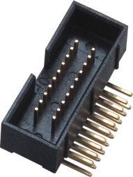 De ONDERDOMPELINGSvakje van de messings Gouden Flits 90° Kopbalschakelaar 1.27*2.54mm 2*10P PA9T 30%GF UL94V-0