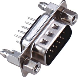 SUB Dubbele Rij 9 het Type van Pin Male Connector PBT Messings3.0amp Huidige Classificatie ROHS van WCON 180°DIP D