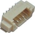 1.25mm Hoogtewafeltje 5 de Draad van Speldschakelaars om 1.0AMP 90°SMT in te schepen