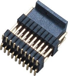 PCB-Raadsmannetje 1.27*2.54mm van de de Schakelaar het Dubbele Rij van de Speldkopbal Messing H=2.54 van SMT PA9T Dubbele Plastic