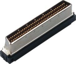 1.27mm Hoogte 68 schakelaar D-Type van speldscsi mannelijke shell die Au of Sn over Ni koppelen