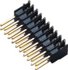 Dubbele Rijwcon Schakelaar, 2,54 Mm-de Kopbalschakelaar R/A PA9T BK H=7.4 van de Hoogtespeld