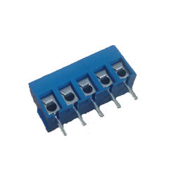 H=8.4 3.81mm Euro van het de Rechte hoek Eindblok PBT van 2P Blauw Sn plateerden ROHS