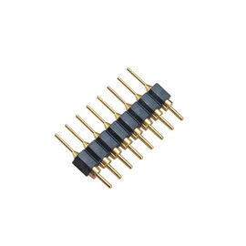 WCON 2.54mm Machinaal bewerkte Pin Header Dual-rijpps BK H=3.0 Rechte Gouden Flits