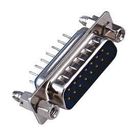 SUB Dubbele Rij 9 het Type van Pin Male Connector PBT Messings3.0amp Huidige Classificatie ROHS van WCON 180°DIP D