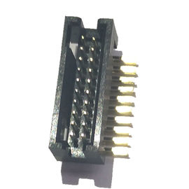De ONDERDOMPELINGSvakje van de messings Gouden Flits 90° Kopbalschakelaar 1.27*2.54mm 2*10P PA9T 30%GF UL94V-0