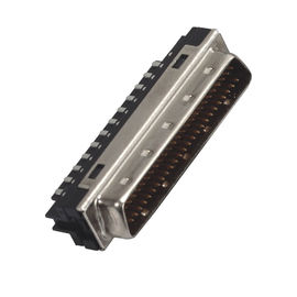 1.27mm Hoogte 68 schakelaar D-Type van speldscsi mannelijke shell die Au of Sn over Ni koppelen