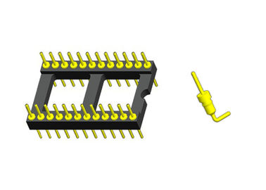 2.54mm IC Contactdoosschakelaar 20P om Pin Header-de plaat H=3.0 Zwarte ROHS van PCB
