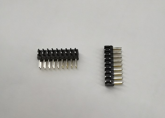 2.0AMP 500V 3 Pin Right Angle Header Connector voor MP3-de Dubbele Rij van PCB