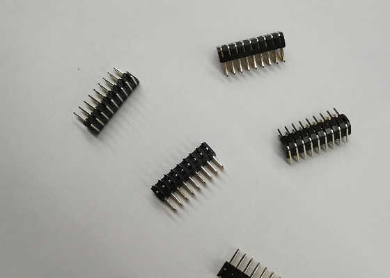 2mm van de de Kopbalschakelaar H=4.0 van de Hoogte Dubbele Rij de Rechte hoekpa9t Zwarte