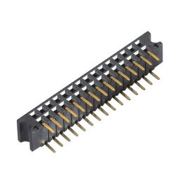 Rechte hoek 2,54 de Vrouwelijke Pin Header Connector PA9T Zwarte Gouden Flits ROHS van Mm